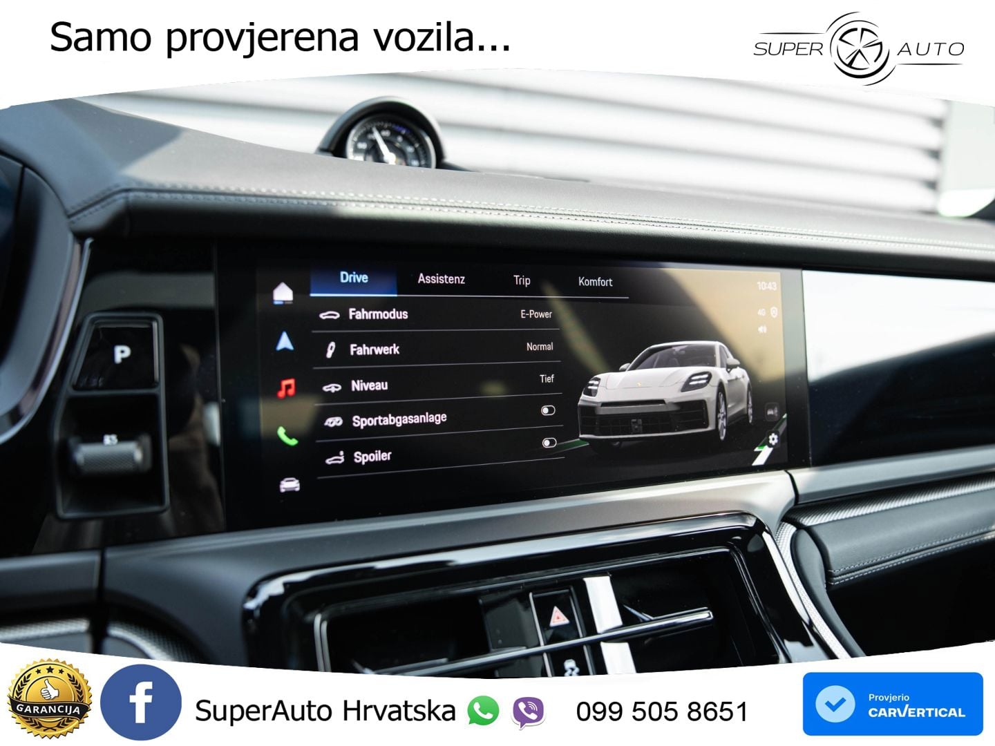 Porsche Panamera 4 2.9 V6 (470 KS) E-Hybrid PDK ZRAČNI+ACC+GR SJED+KAM+PANO
