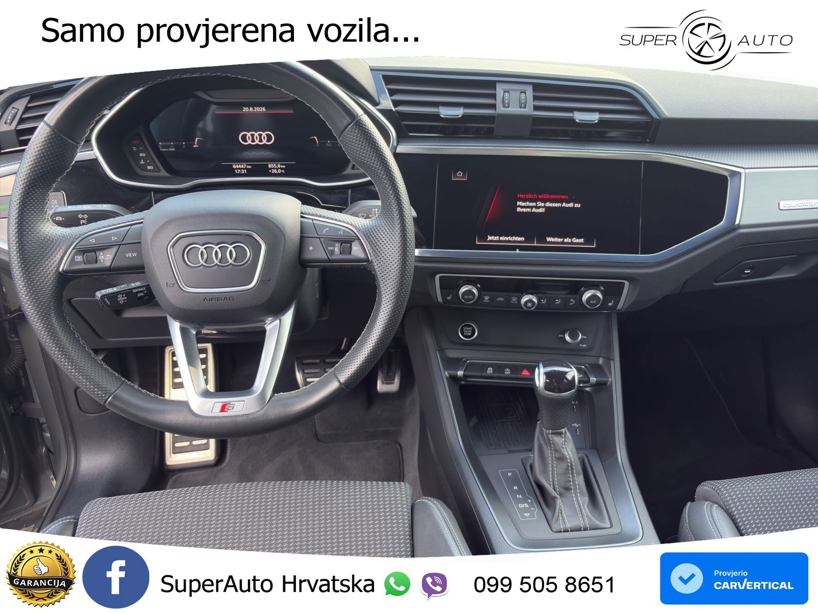 Audi Q3 40 TDI (200 KS) quattro S tronic S line LED+GR SJED+ACC