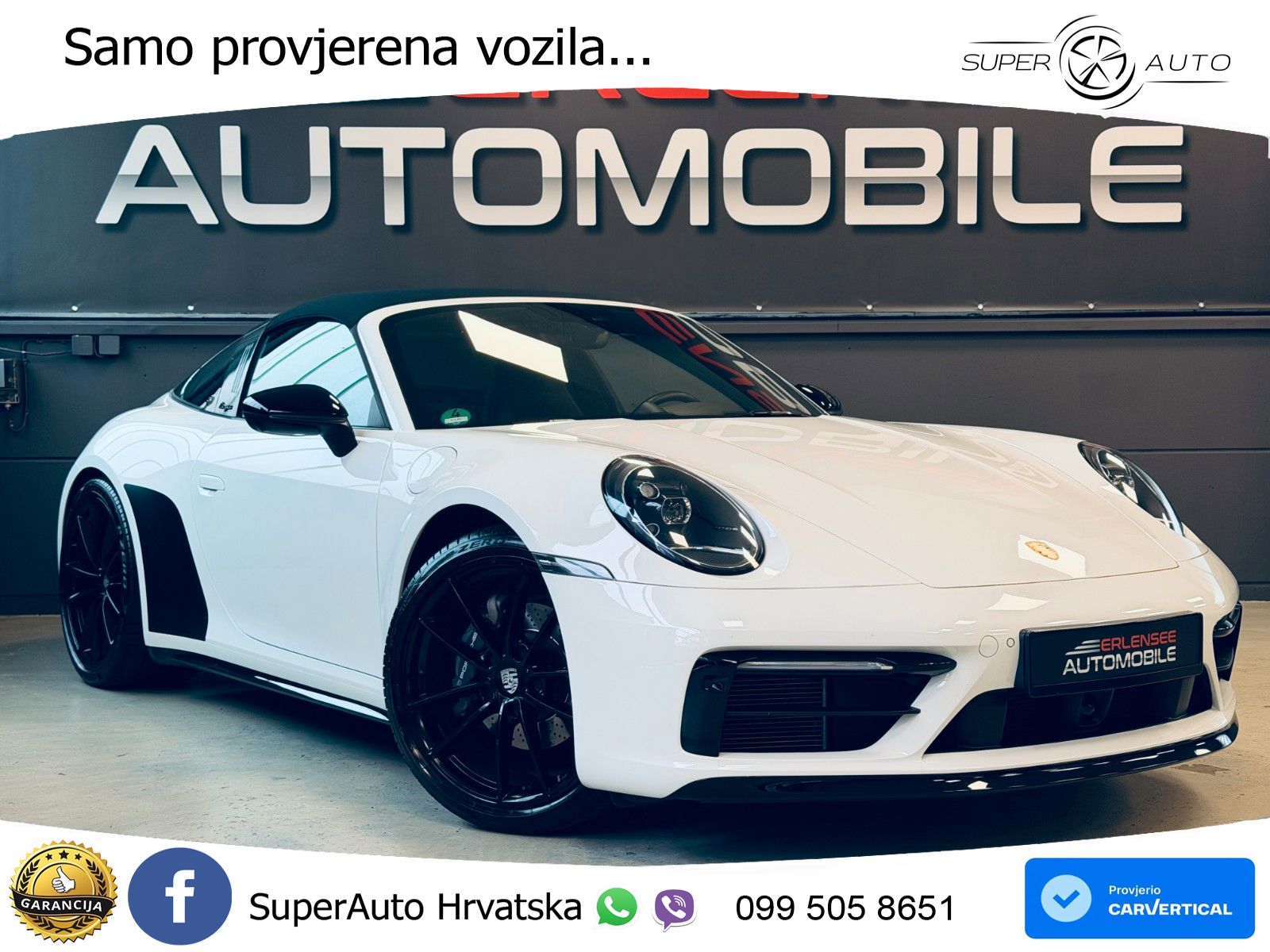 Porsche 911 Targa 4 3.0 (385 KS) PDK ZRAČNI+ACC+GR SJED+KAM
