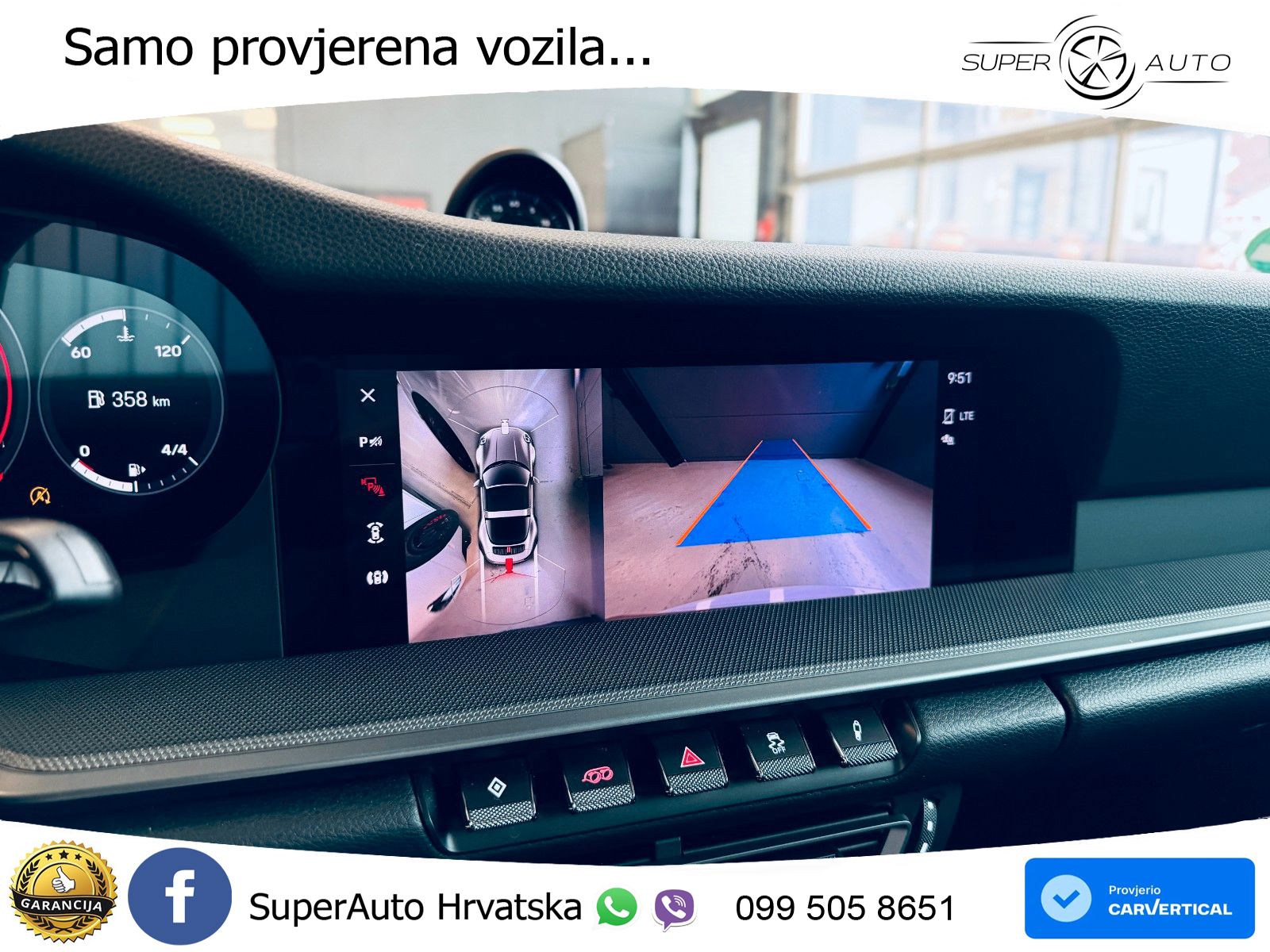 Porsche 911 Targa 4 3.0 (385 KS) PDK ZRAČNI+ACC+GR SJED+KAM