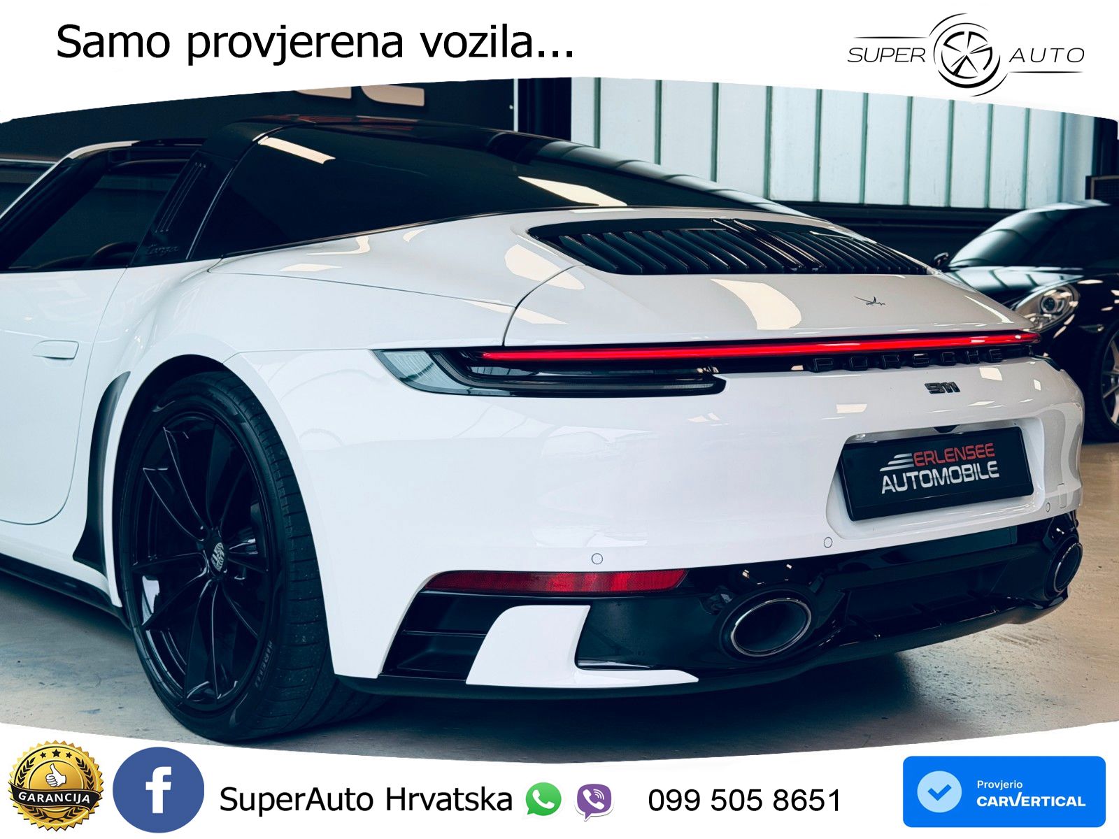 Porsche 911 Targa 4 3.0 (385 KS) PDK ZRAČNI+ACC+GR SJED+KAM