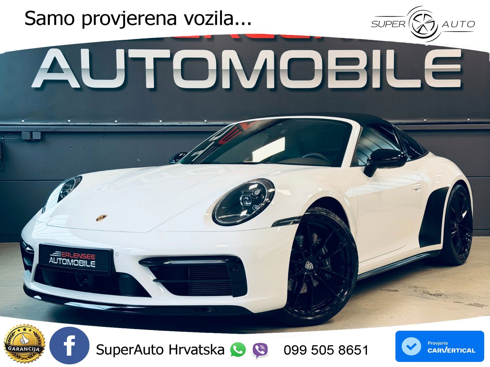 Porsche 911 Targa 4 3.0 (385 KS) PDK ZRAČNI+ACC+GR SJED+KAM