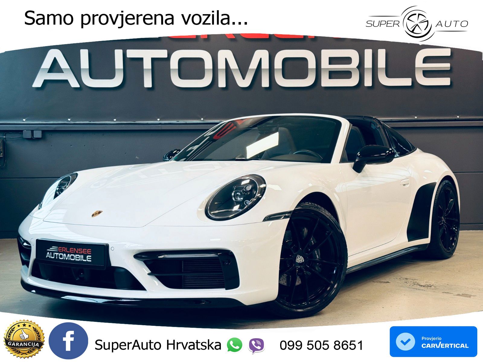 Porsche 911 Targa 4 3.0 (385 KS) PDK ZRAČNI+ACC+GR SJED+KAM
