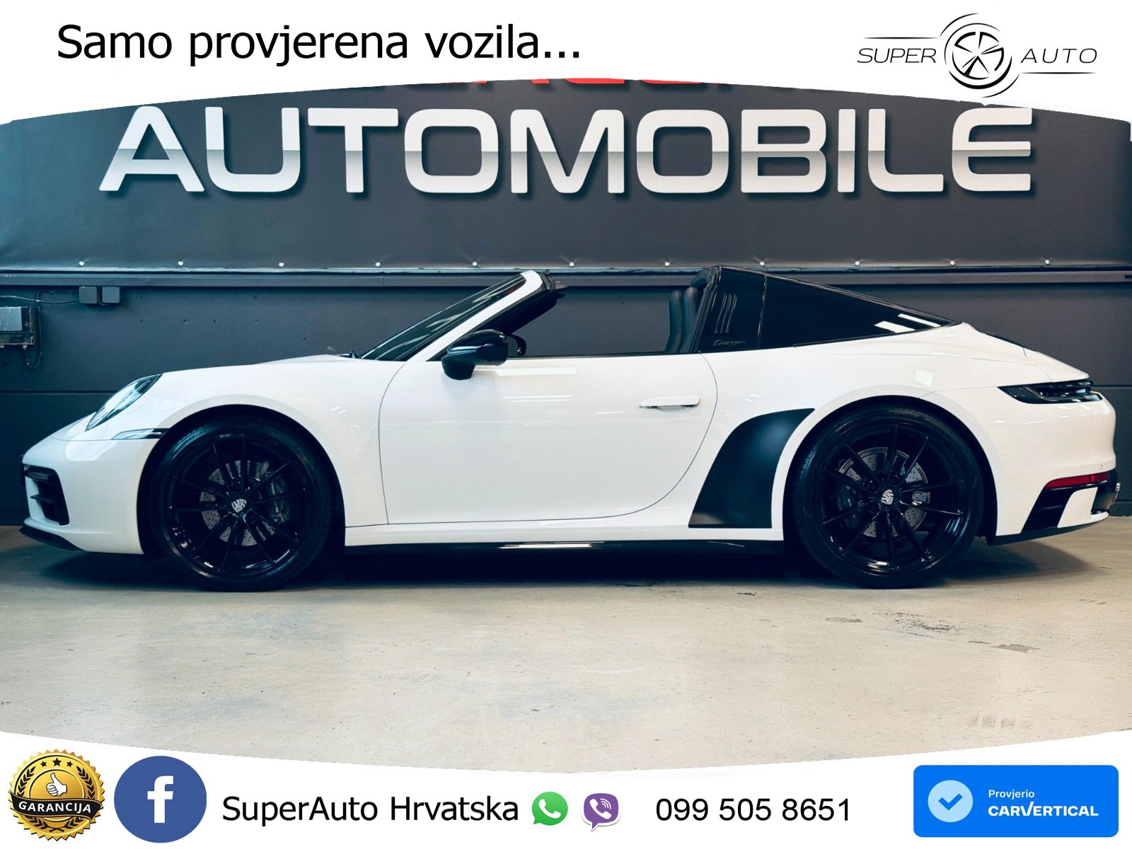 Porsche 911 Targa 4 3.0 (385 KS) PDK ZRAČNI+ACC+GR SJED+KAM