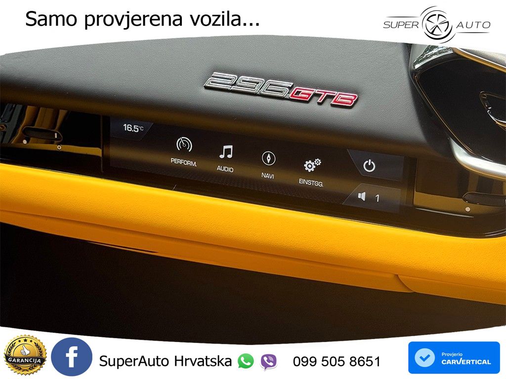 Ferrari 296 GTB 3.0 V6 (830 KS) F1 DCT LED+ACC
