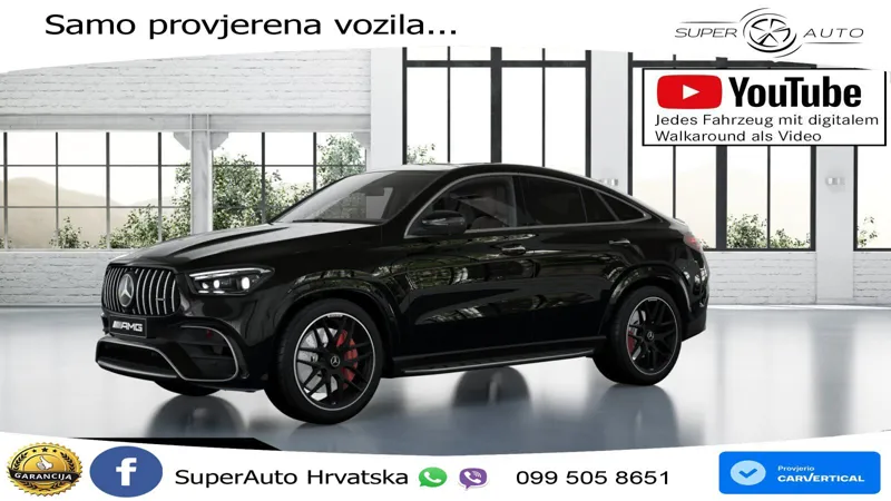 Mercedes AMG GLE Coupe 63 S V8 (612 KS) EQ Boost 4MATIC+ AMG SPEEDSHIFT TCT 9G ACC+HEAD+4xGR SJED+360+PANO