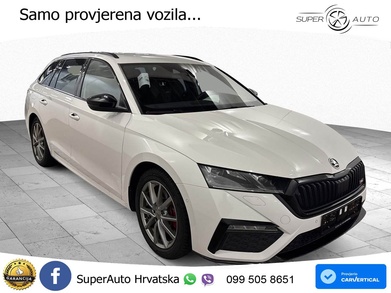 Škoda Octavia Combi RS 2.0 TDI (200 KS) DSG LED+GR SJED+ACC