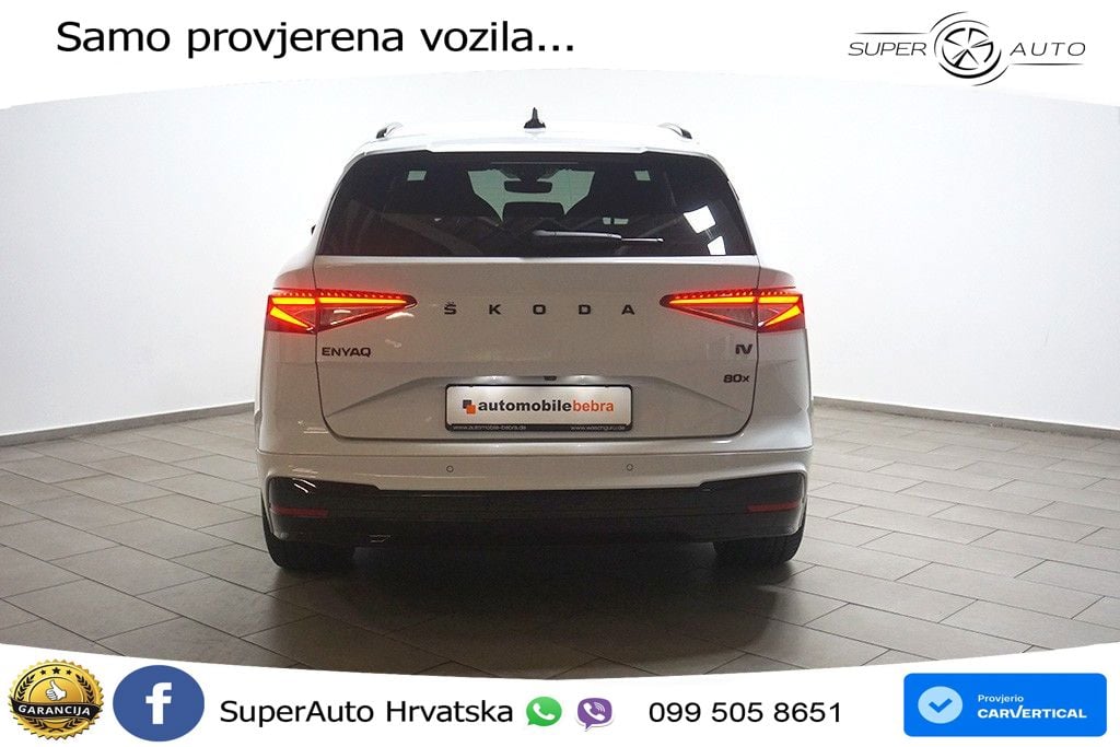 Škoda Enyaq iV 80x 82 kWh (265 KS) AWD SportLine LED+GR SJED+ACC