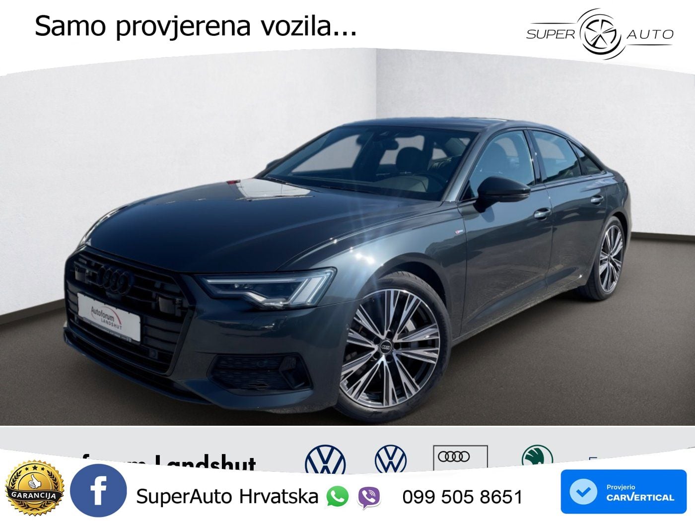 Audi A6 50 TFSIe (299 KS) quattro ultra S tronic S line LED+GR SJED+ACC