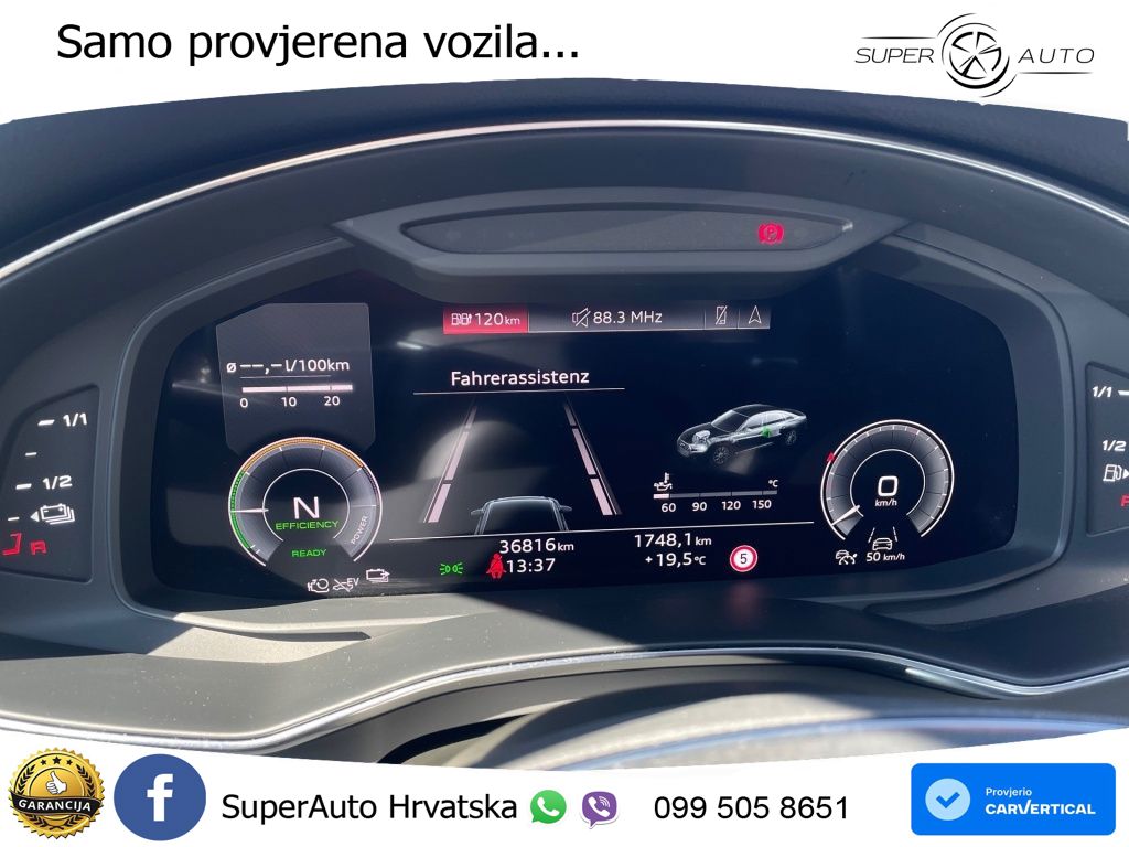 Audi A6 50 TFSIe (299 KS) quattro ultra S tronic S line LED+GR SJED+ACC