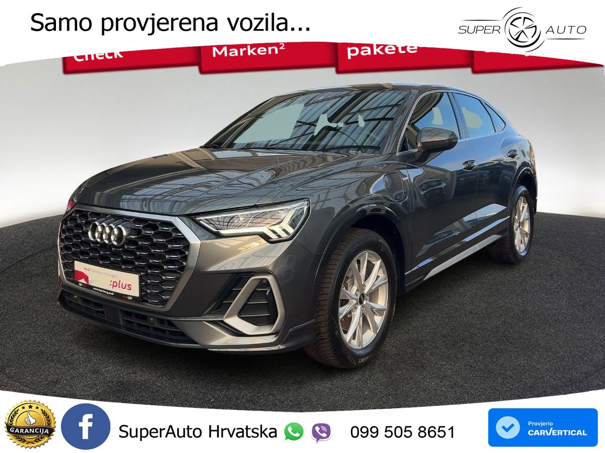 Audi Q3 Sportback 45 TFSIe (245 KS) S tronic S line LED+GR SJED+ACC