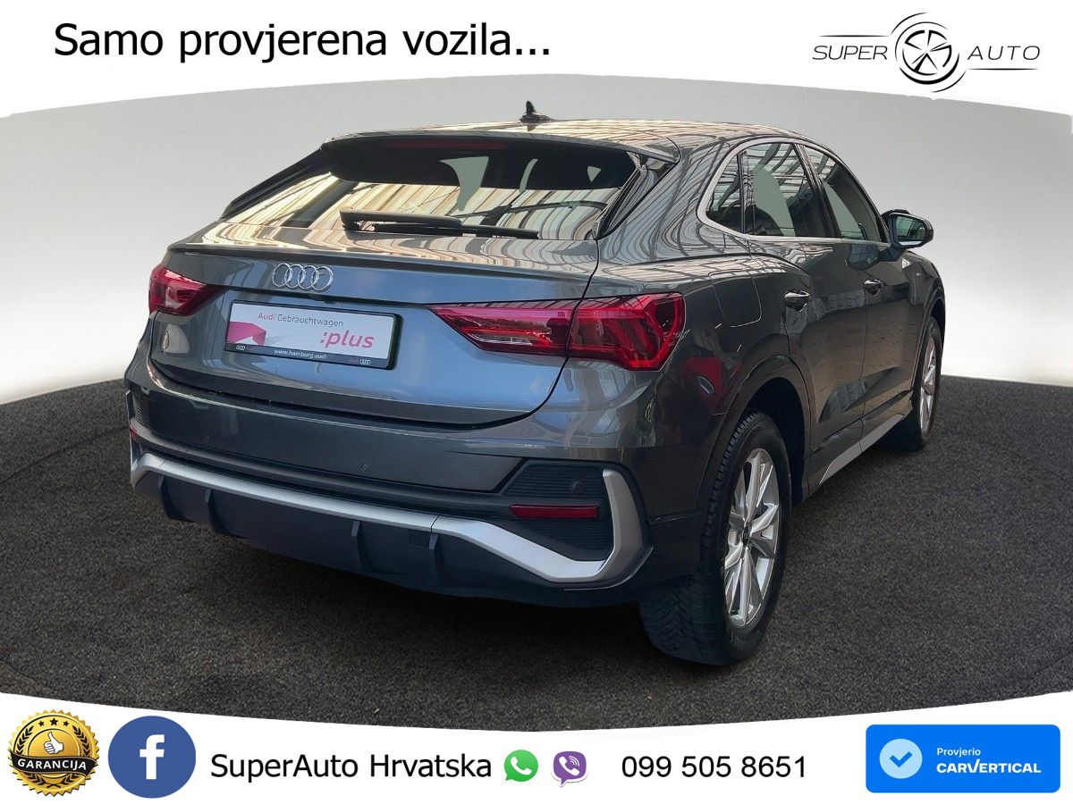 Audi Q3 Sportback 45 TFSIe (245 KS) S tronic S line LED+GR SJED+ACC