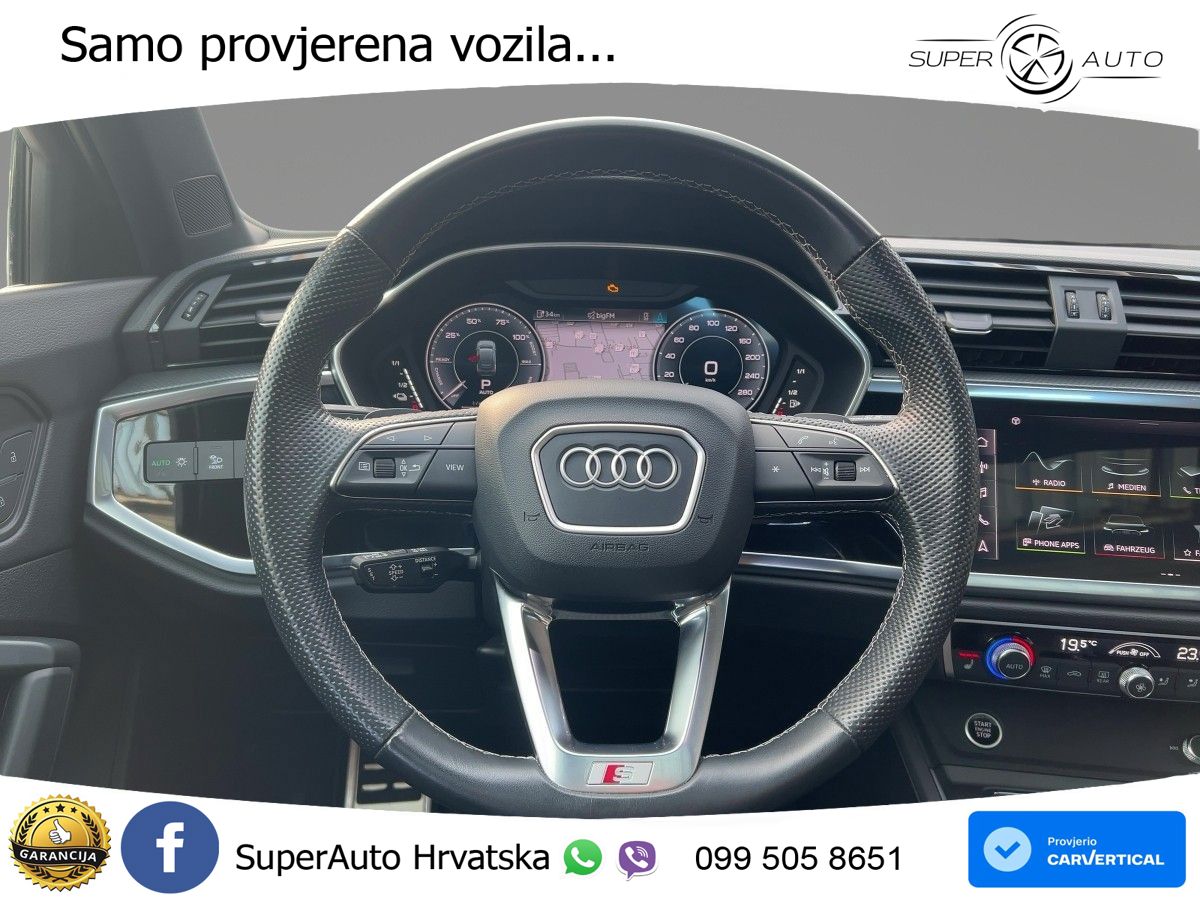Audi Q3 Sportback 45 TFSIe (245 KS) S tronic S line LED+GR SJED+ACC