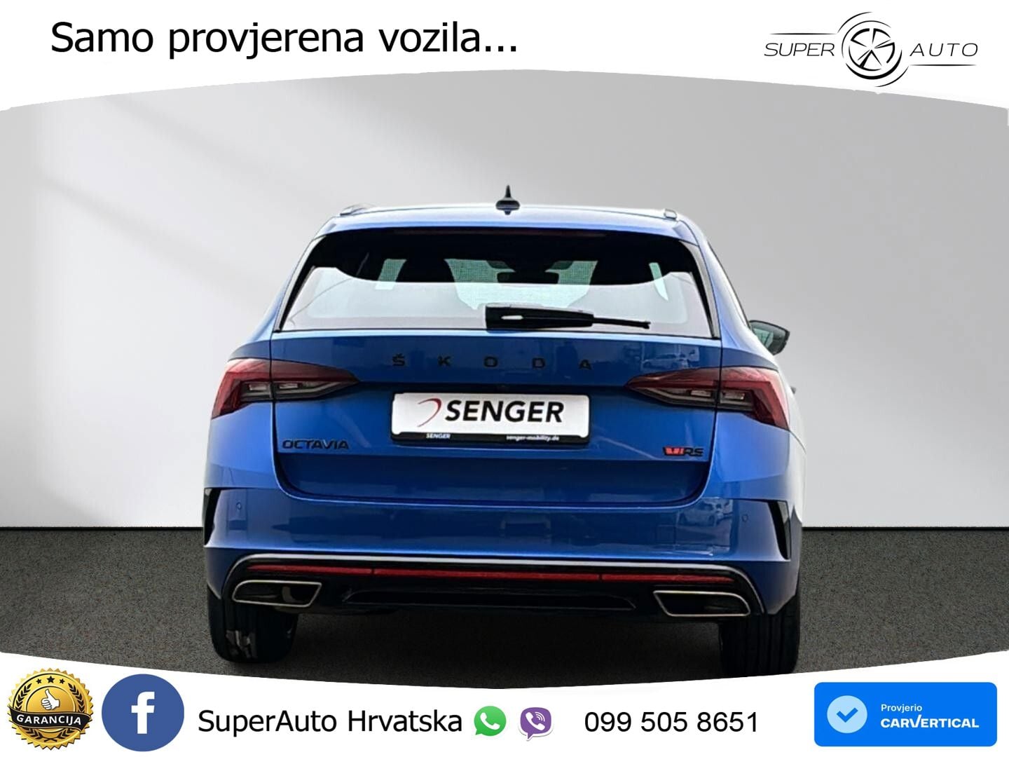 Škoda Octavia Combi RS 2.0 TDI (200 KS) DSG MATRIX+GR SJED+KAM