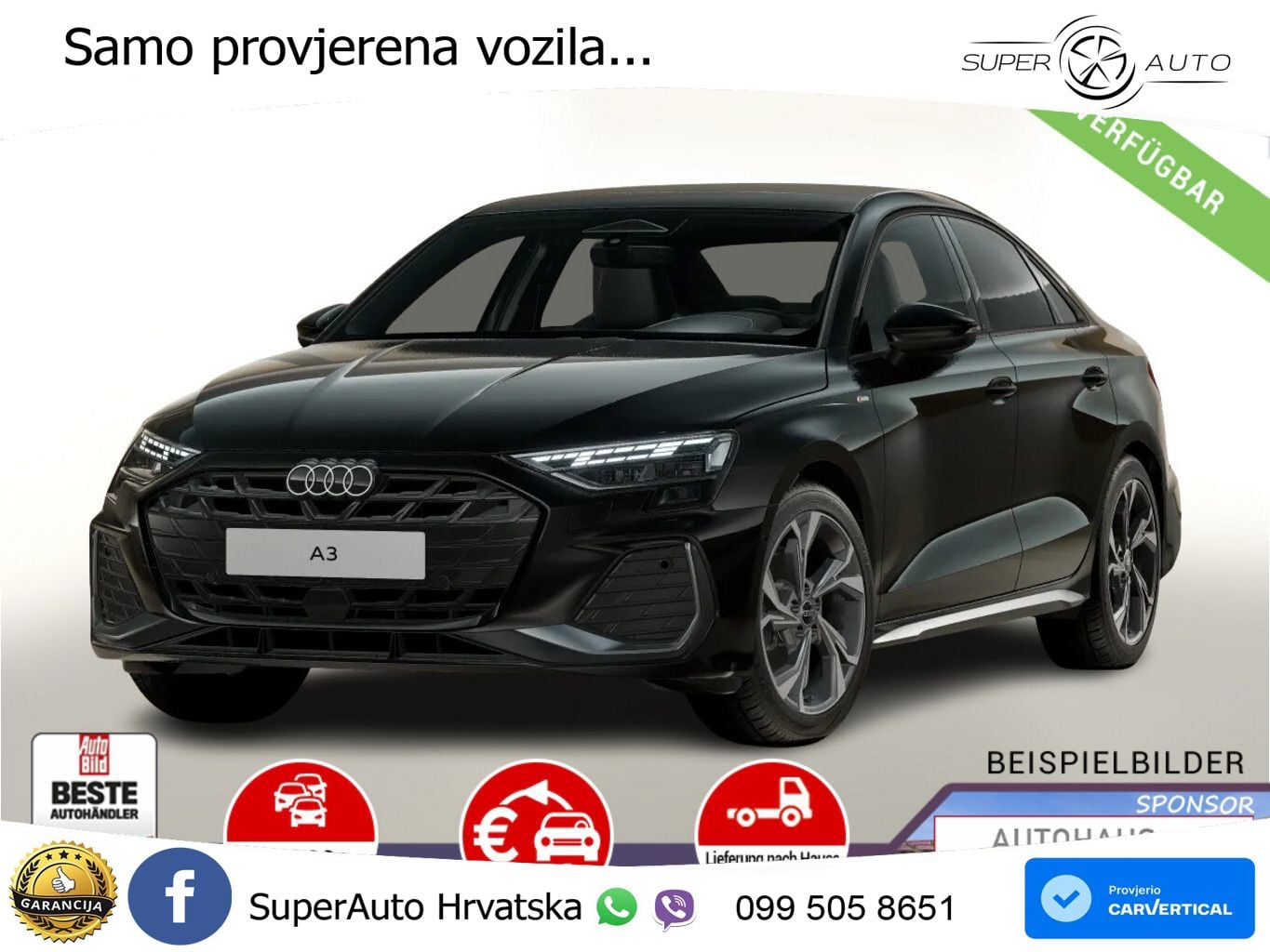 Audi A3 Limuzina 35 TFSI (150 KS) S tronic LED+GR SJED+ACC