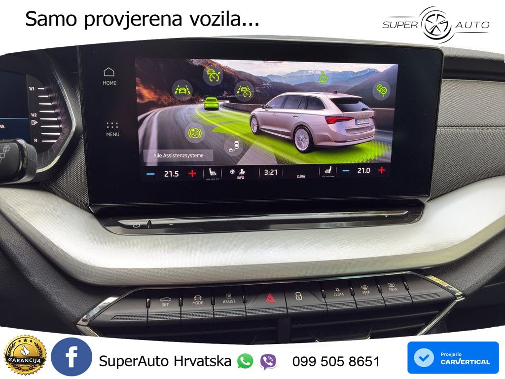 Škoda Octavia Combi 2.0 TDI (150 KS) DSG MATRIX+GR SJED+KAM