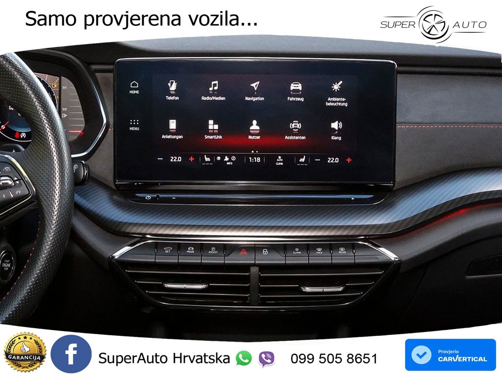 Škoda Octavia Combi RS 2.0 TDI (200 KS) DSG LED+GR SJED+ACC