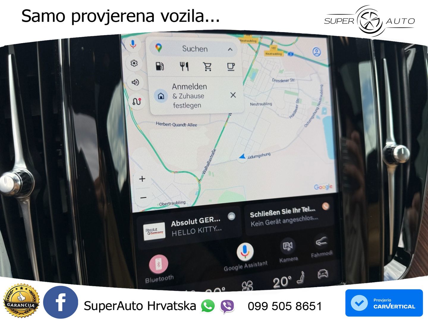 Volvo XC60 B5 Benzin AWD Geartronic ZRAČNI+ACC+GR SJED+KAM+PANO