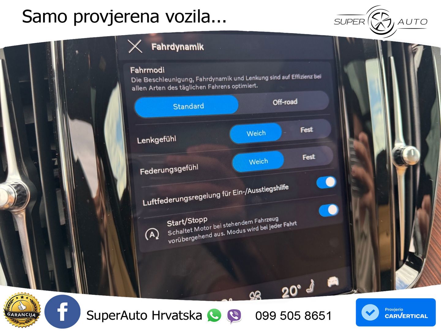 Volvo XC60 B5 Benzin AWD Geartronic ZRAČNI+ACC+GR SJED+KAM+PANO