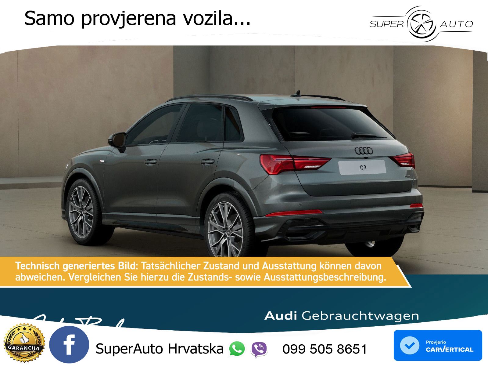 Audi Q3 40 TFSI (190 KS) quattro S tronic S line MATRIX+GR SJED+KAM