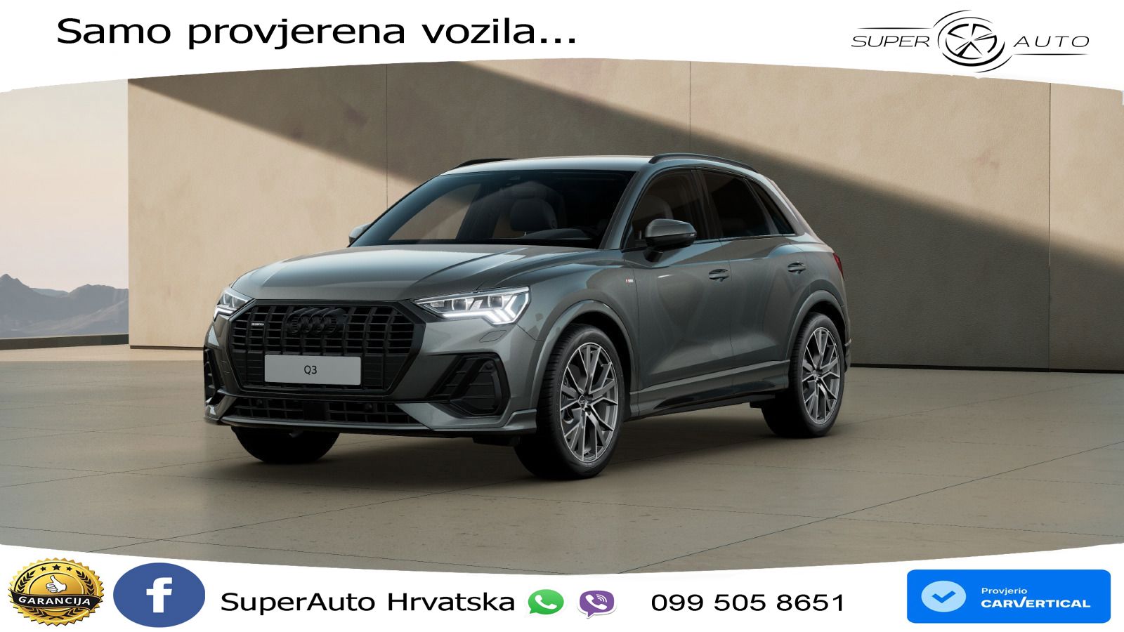 Audi Q3 40 TFSI (190 KS) quattro S tronic S line MATRIX+GR SJED+KAM