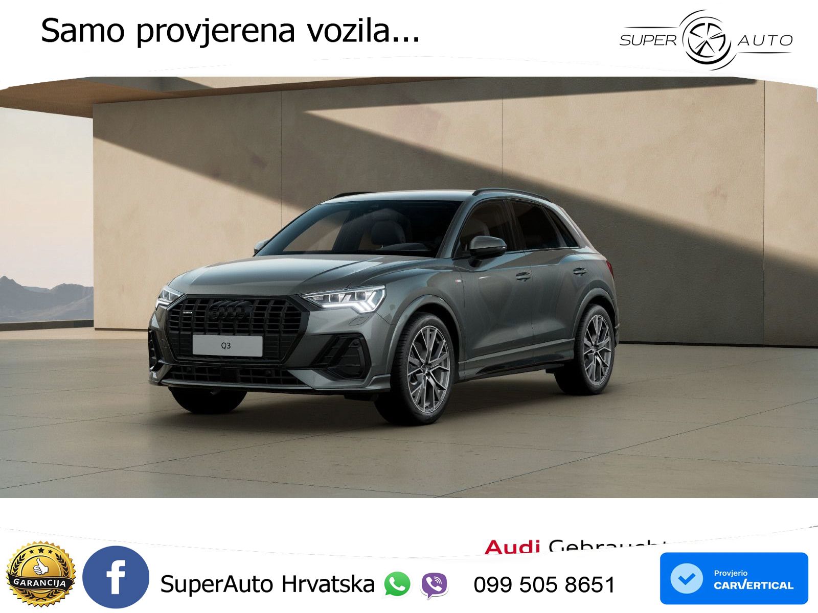 Audi Q3 40 TFSI (190 KS) quattro S tronic S line MATRIX+GR SJED+KAM