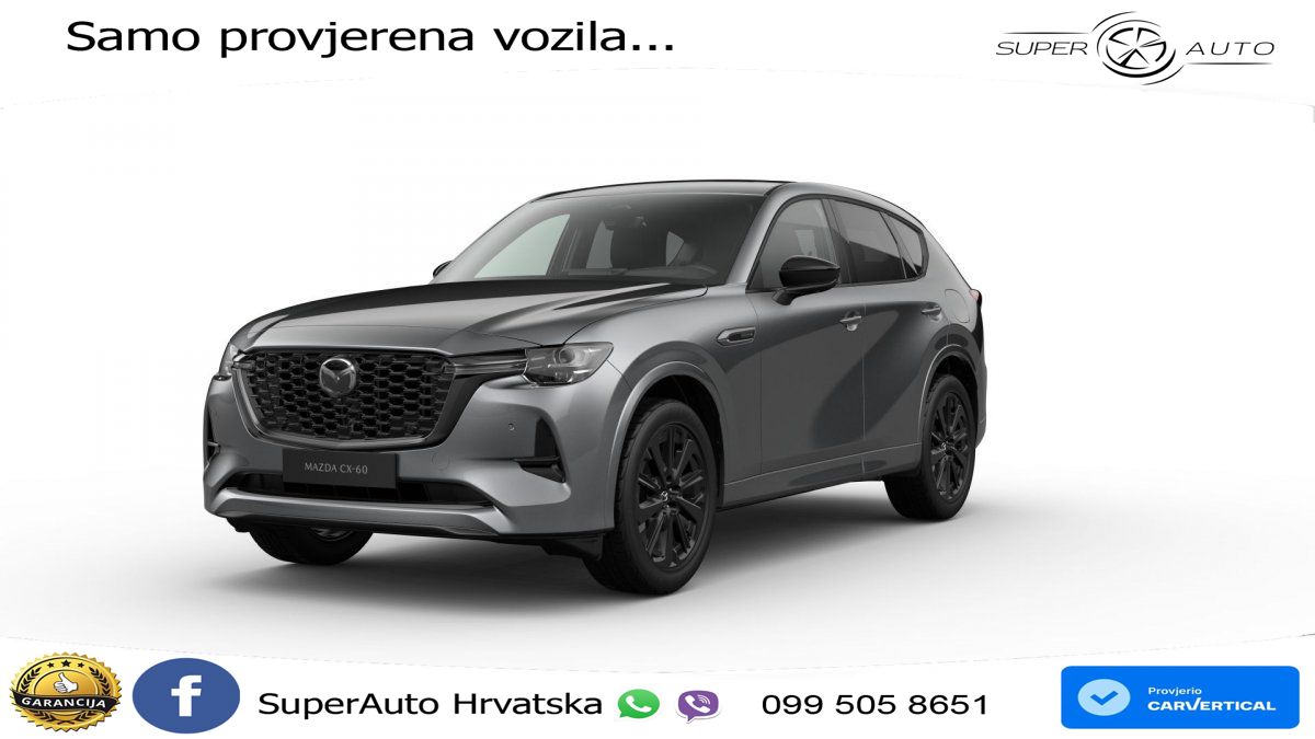 Mazda CX-60 3.3 e-Skyactiv D (254 KS) AWD Automatic LED+ACC