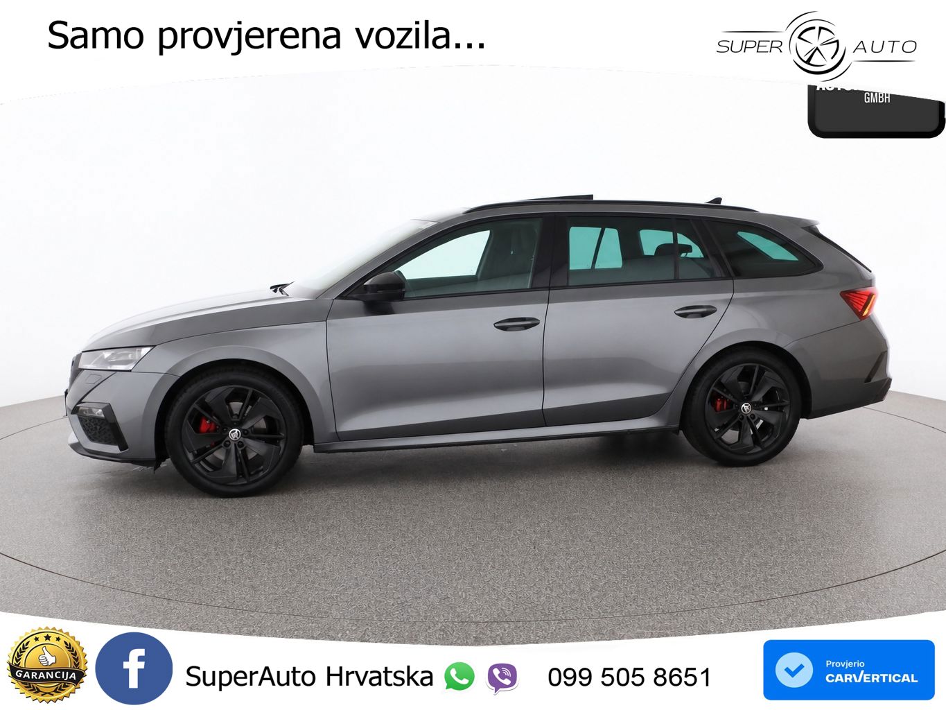 Škoda Octavia Combi RS 2.0 TDI (200 KS) 4x4 DSG LED+GR SJED+ACC