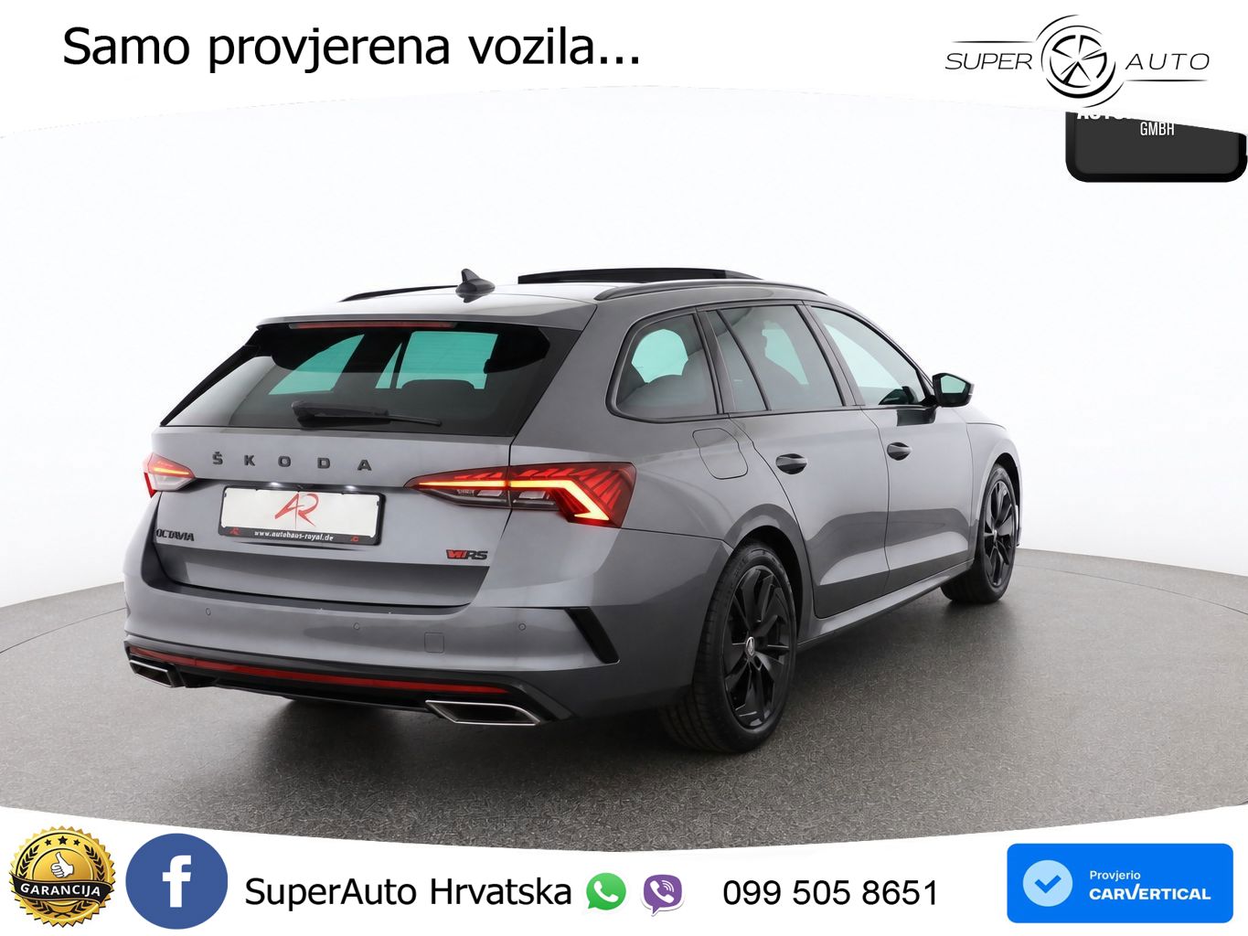 Škoda Octavia Combi RS 2.0 TDI (200 KS) 4x4 DSG LED+GR SJED+ACC