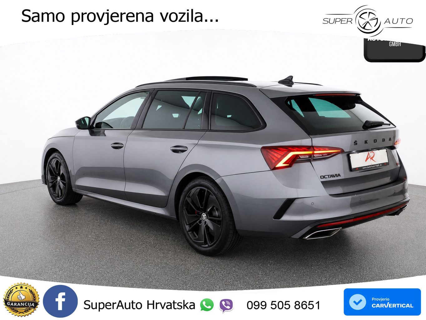 Škoda Octavia Combi RS 2.0 TDI (200 KS) 4x4 DSG LED+GR SJED+ACC