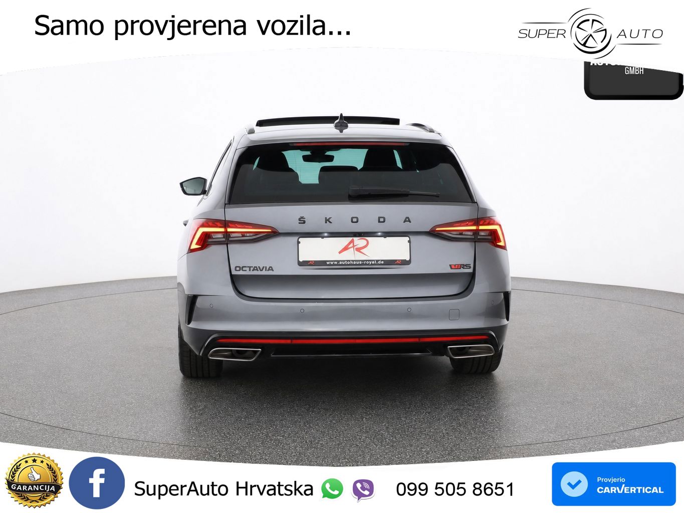 Škoda Octavia Combi RS 2.0 TDI (200 KS) 4x4 DSG LED+GR SJED+ACC