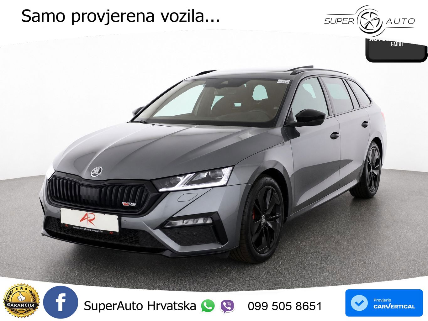 Škoda Octavia Combi RS 2.0 TDI (200 KS) 4x4 DSG LED+GR SJED+ACC