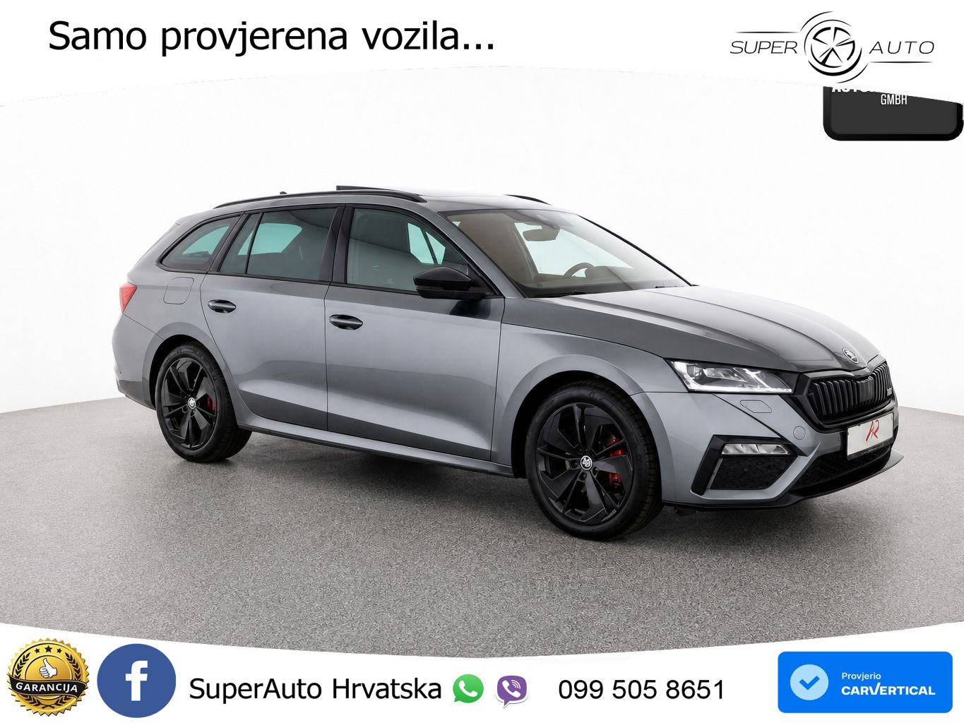 Škoda Octavia Combi RS 2.0 TDI (200 KS) 4x4 DSG LED+GR SJED+ACC