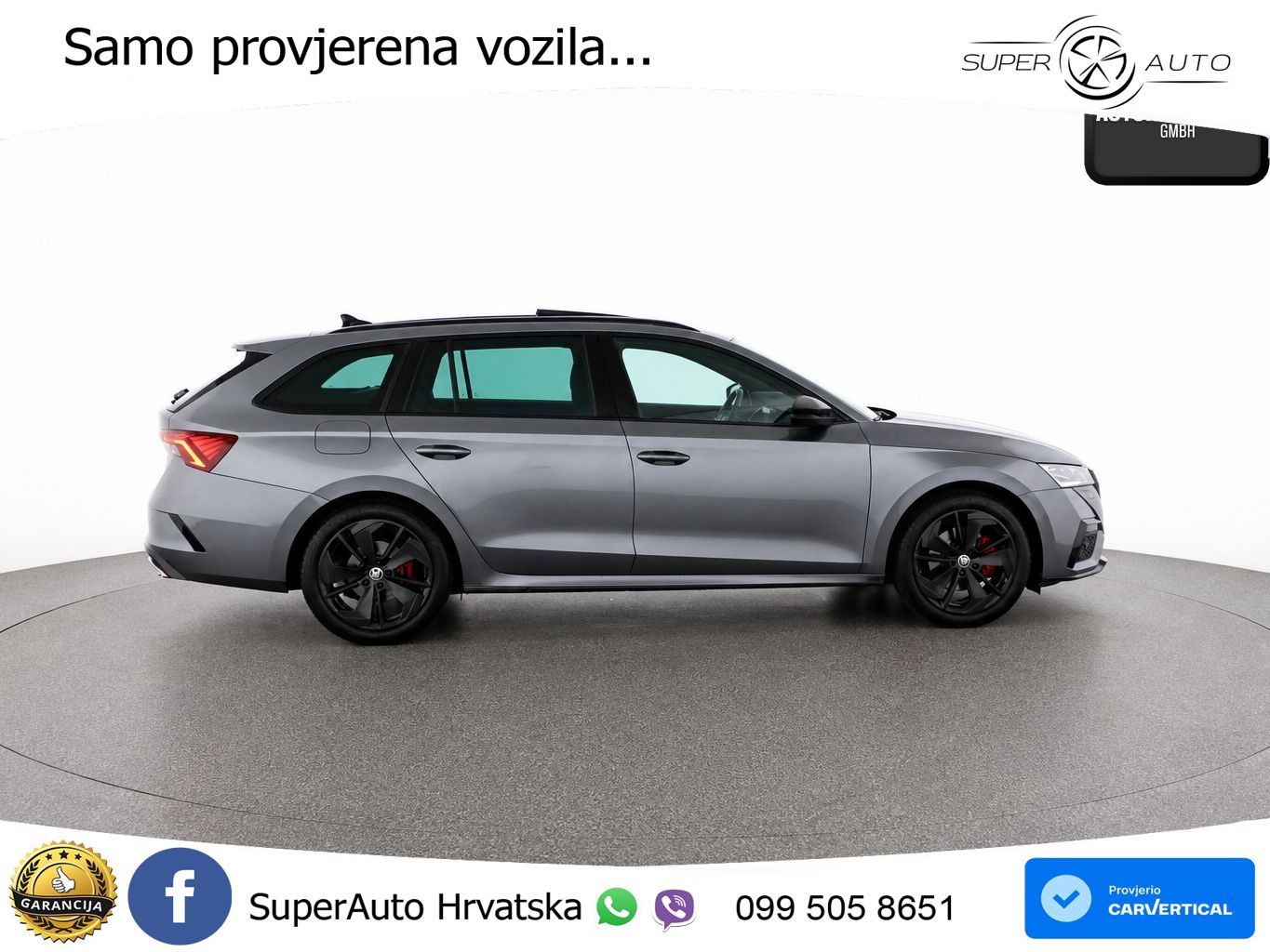 Škoda Octavia Combi RS 2.0 TDI (200 KS) 4x4 DSG LED+GR SJED+ACC