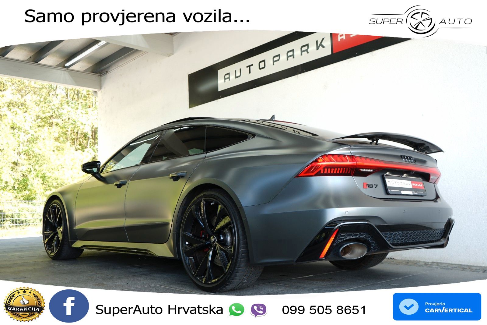 Audi RS7 4.0 TFSI V8 (600 KS) quattro tiptronic LED+GR SJED+ACC