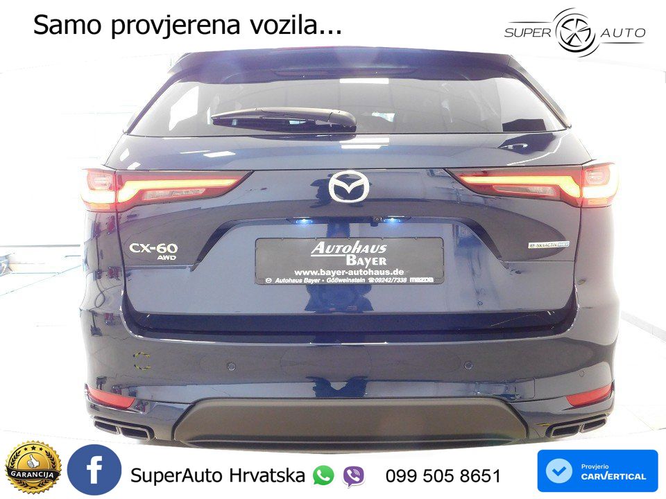 Mazda CX-60 2.5 e-Skyactiv (328 KS) AWD Automatic MATRIX+GR SJED+KAM