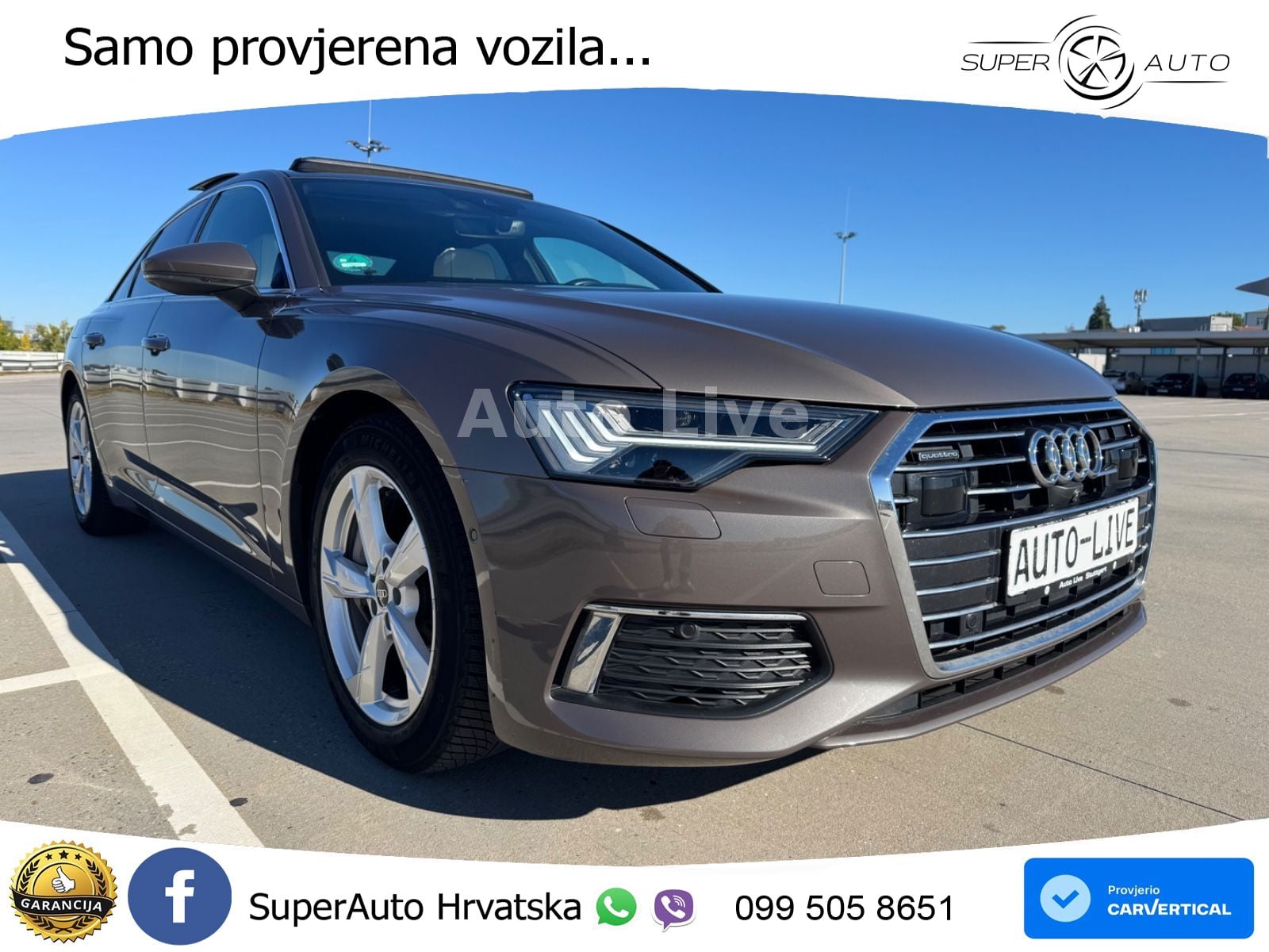 Audi A6 50 TFSIe (299 KS) quattro ultra S tronic ACC+GR SJED+360+PANO
