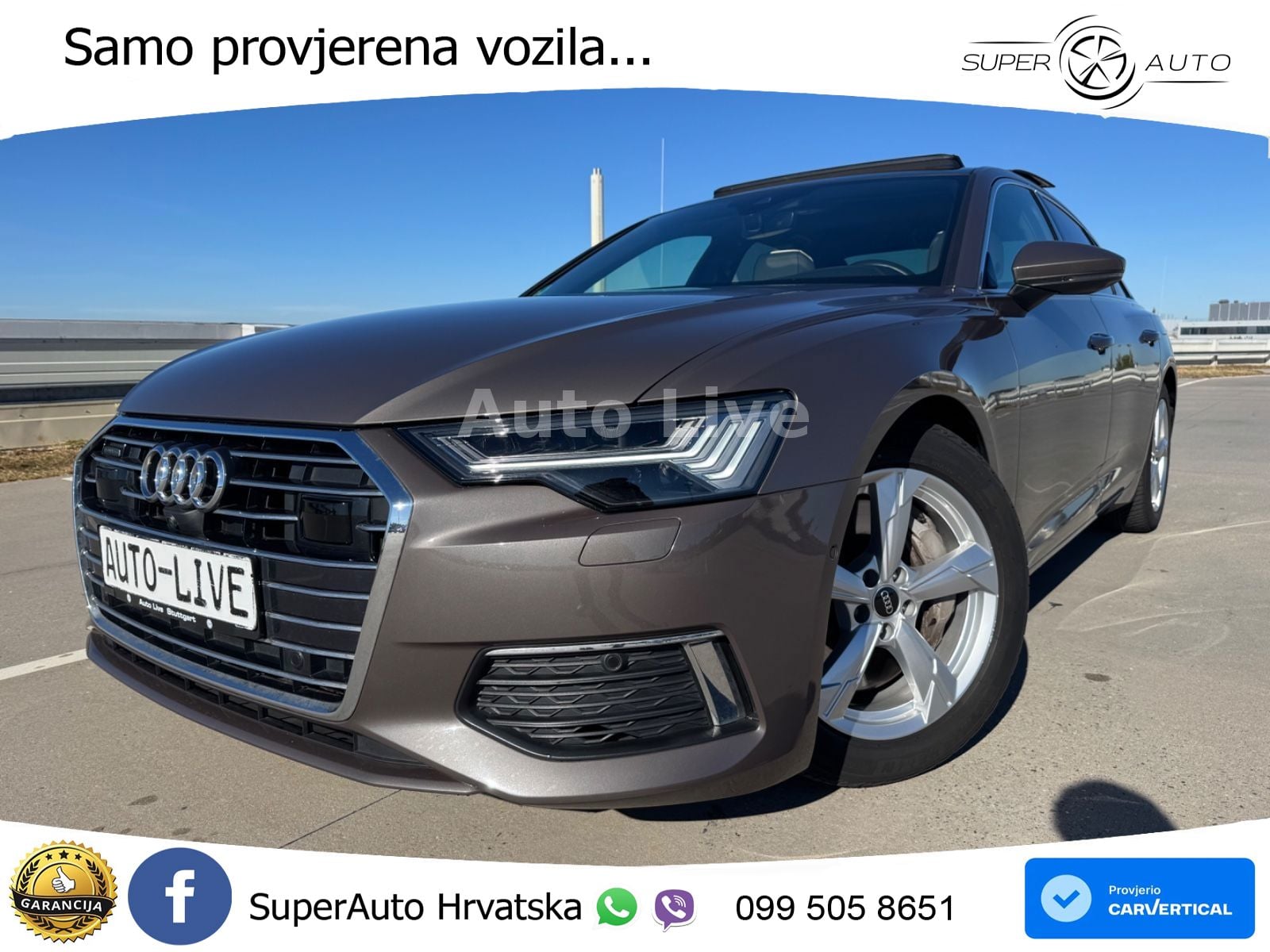 Audi A6 50 TFSIe (299 KS) quattro ultra S tronic ACC+GR SJED+360+PANO