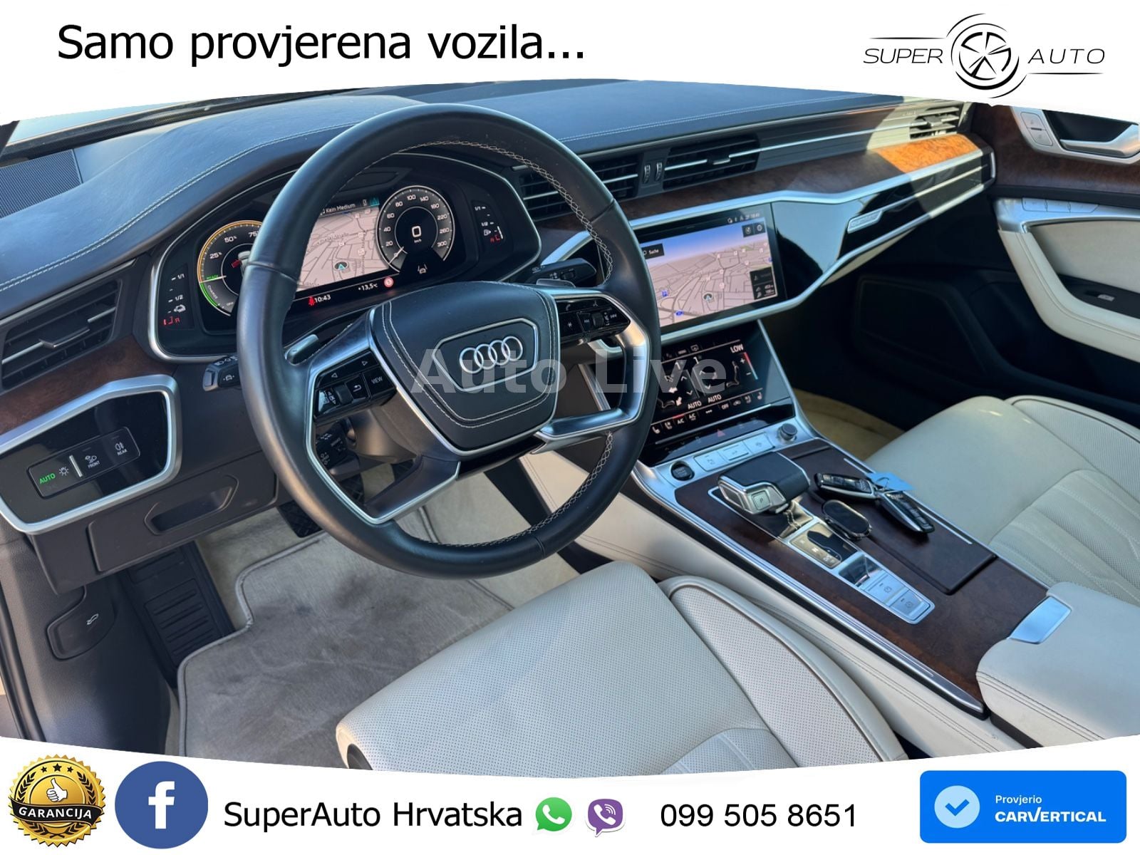 Audi A6 50 TFSIe (299 KS) quattro ultra S tronic ACC+GR SJED+360+PANO