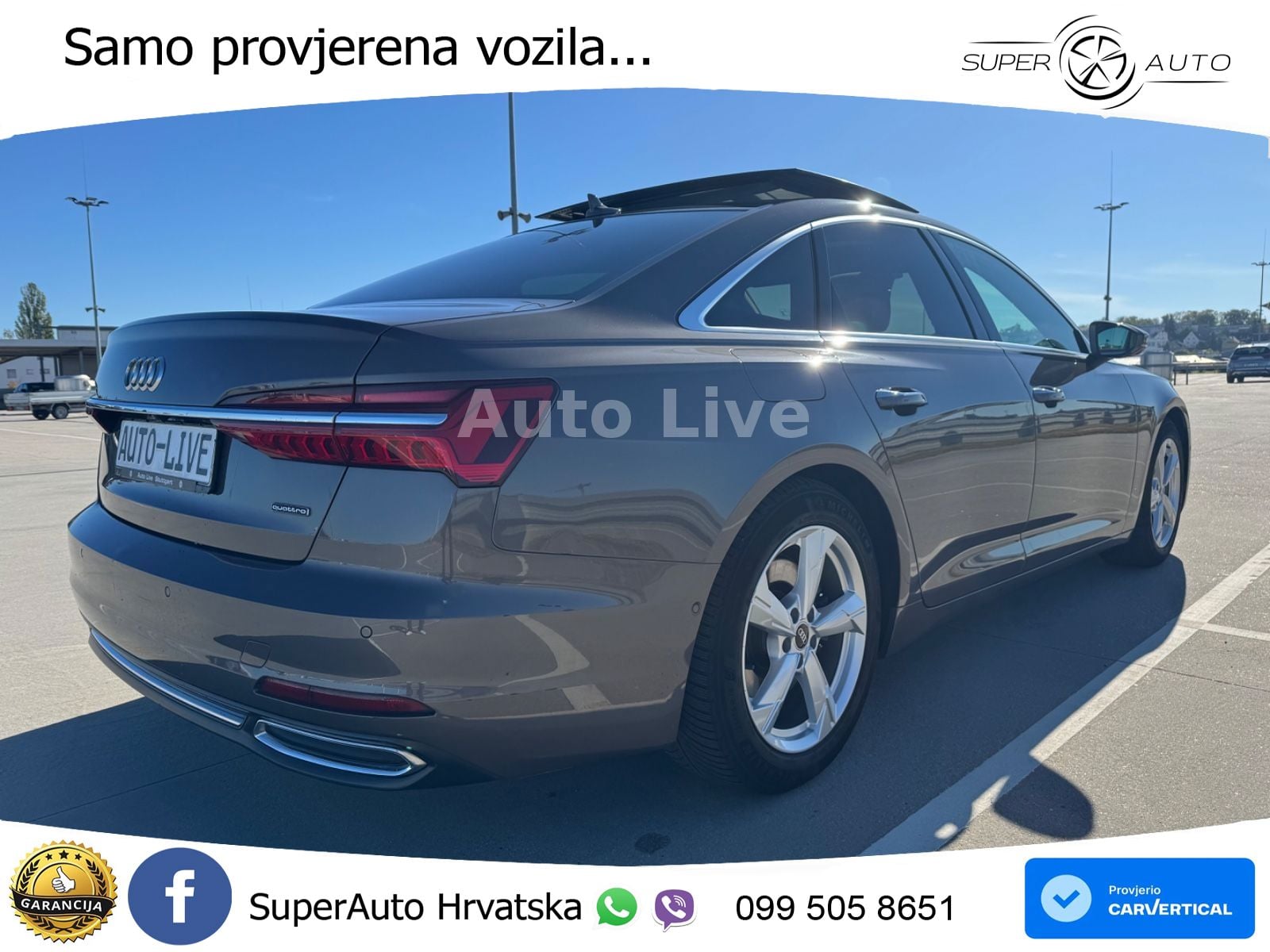 Audi A6 50 TFSIe (299 KS) quattro ultra S tronic ACC+GR SJED+360+PANO