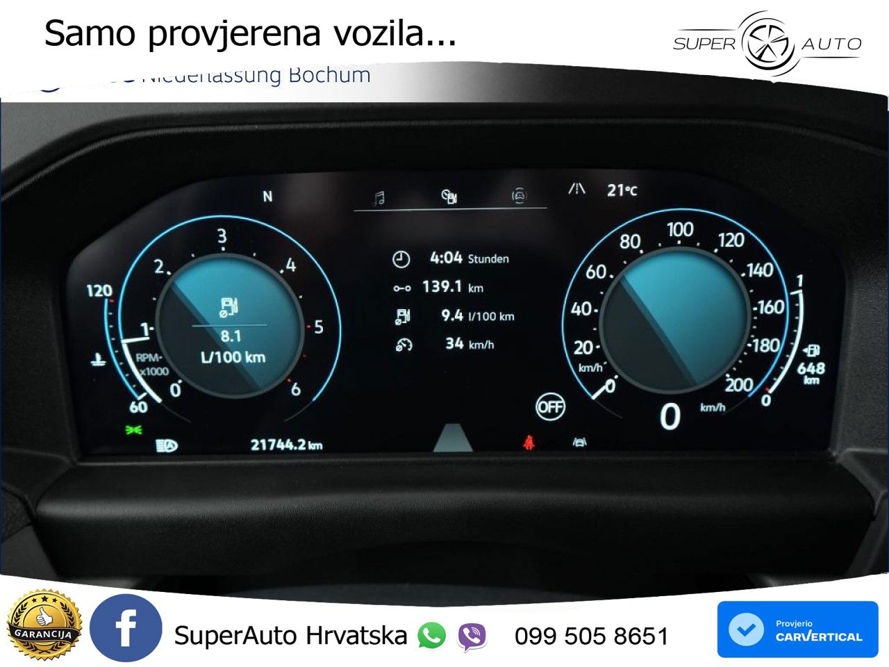 Volkswagen Transporter Kasten kurz AHK Navi Klima Kamera 5 150 KS