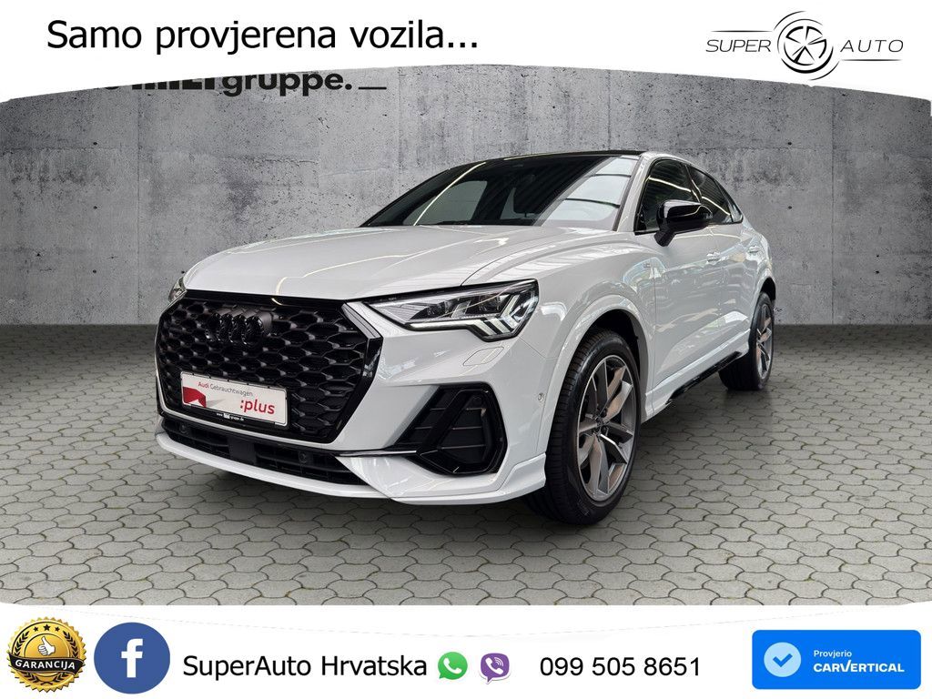 Audi Q3 Sportback 40 TDI (200 KS) quattro S tronic S line MATRIX+GR SJED+KAM