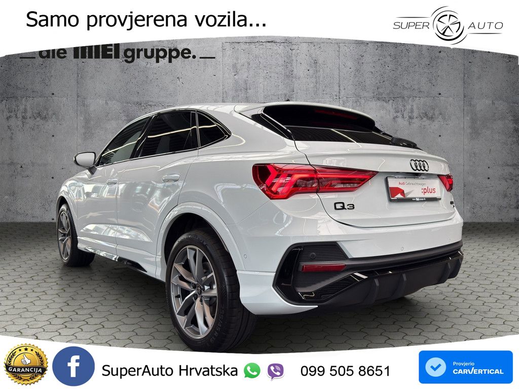 Audi Q3 Sportback 40 TDI (200 KS) quattro S tronic S line MATRIX+GR SJED+KAM