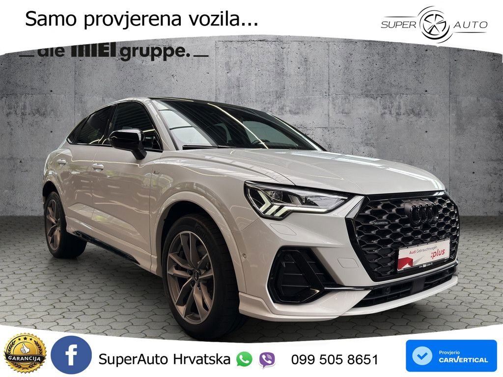 Audi Q3 Sportback 40 TDI (200 KS) quattro S tronic S line MATRIX+GR SJED+KAM