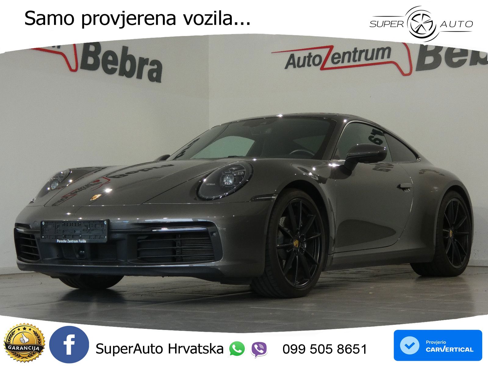 Porsche 911 Carrera 3.0 (385 KS) PDK ZRAČNI+ACC+GR SJED+KAM