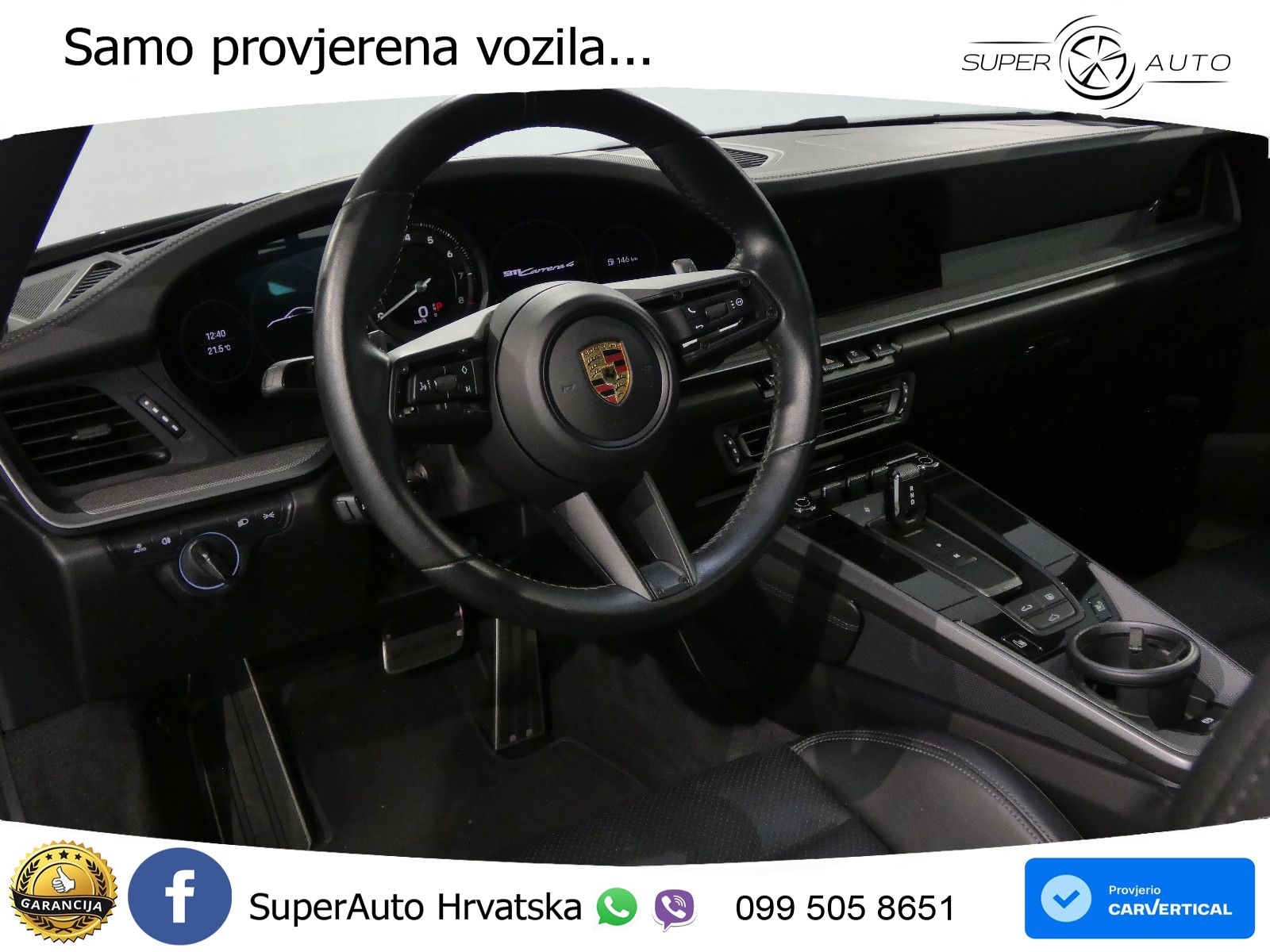 Porsche 911 Carrera 3.0 (385 KS) PDK ZRAČNI+ACC+GR SJED+KAM