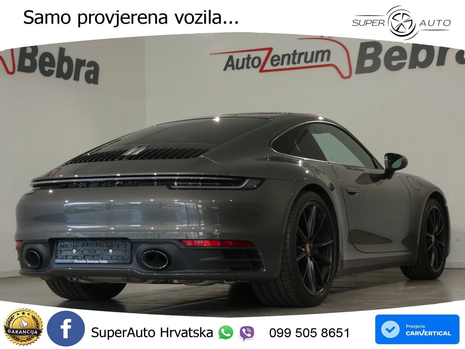 Porsche 911 Carrera 3.0 (385 KS) PDK ZRAČNI+ACC+GR SJED+KAM