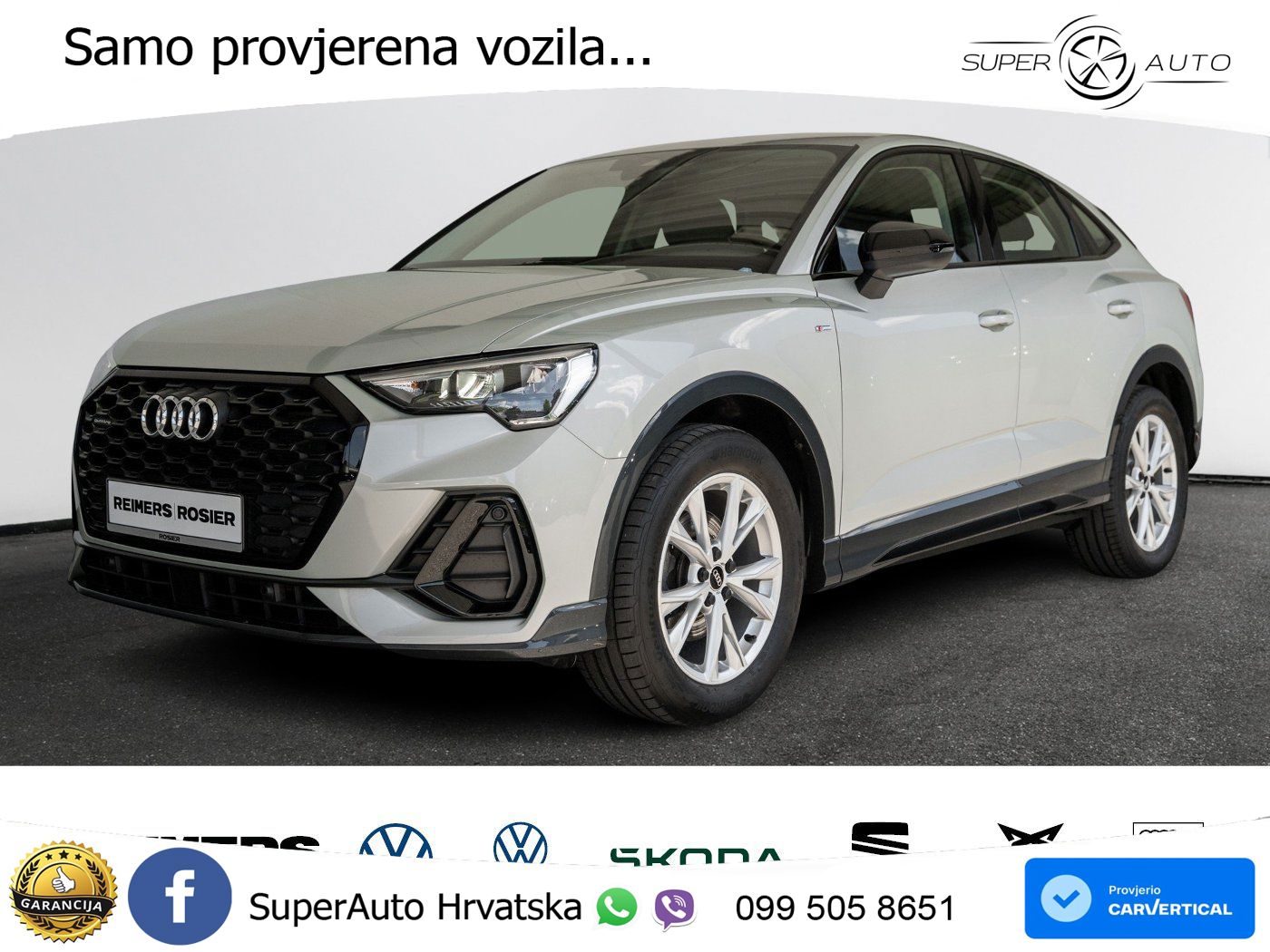 Audi Q3 Sportback 35 TDI (150 KS) quattro S tronic S line LED+GR SJED+ACC