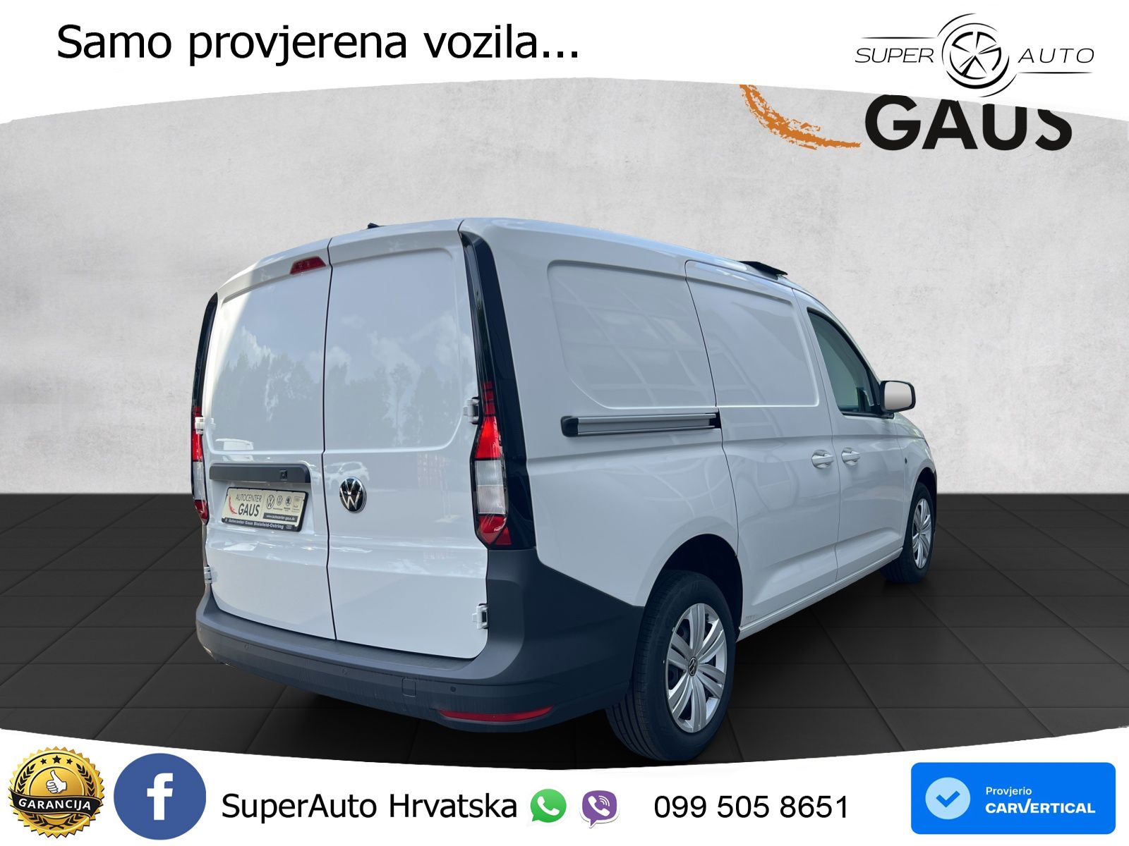 Volkswagen Caddy Cargo Maxi 2,0 TDI 6-Gang Radst. 2.970 mm 102 KS