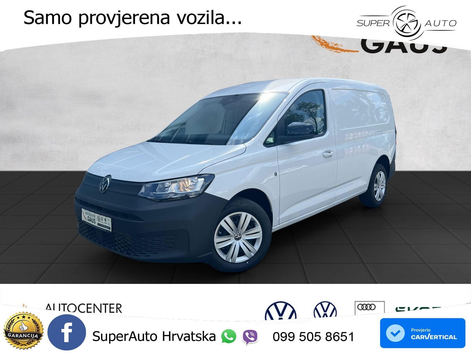 Volkswagen Caddy Cargo Maxi 2,0 TDI 6-Gang Radst. 2.970 mm 102 KS